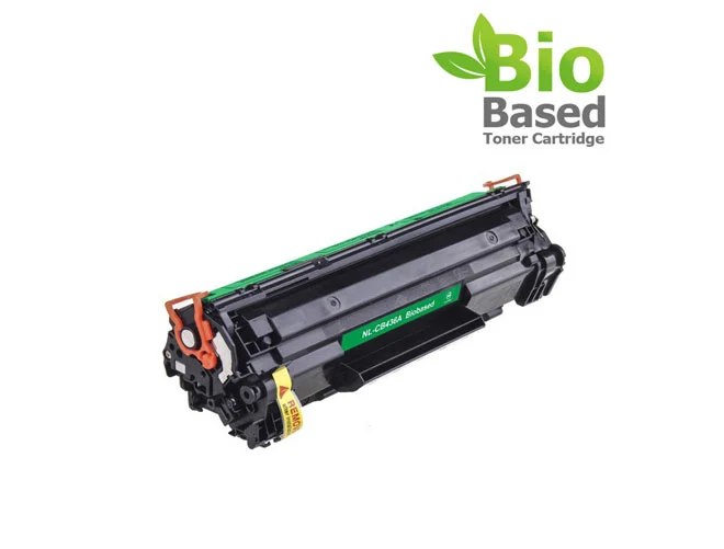 compatible toner cartridge for hp cb436a bio based bk